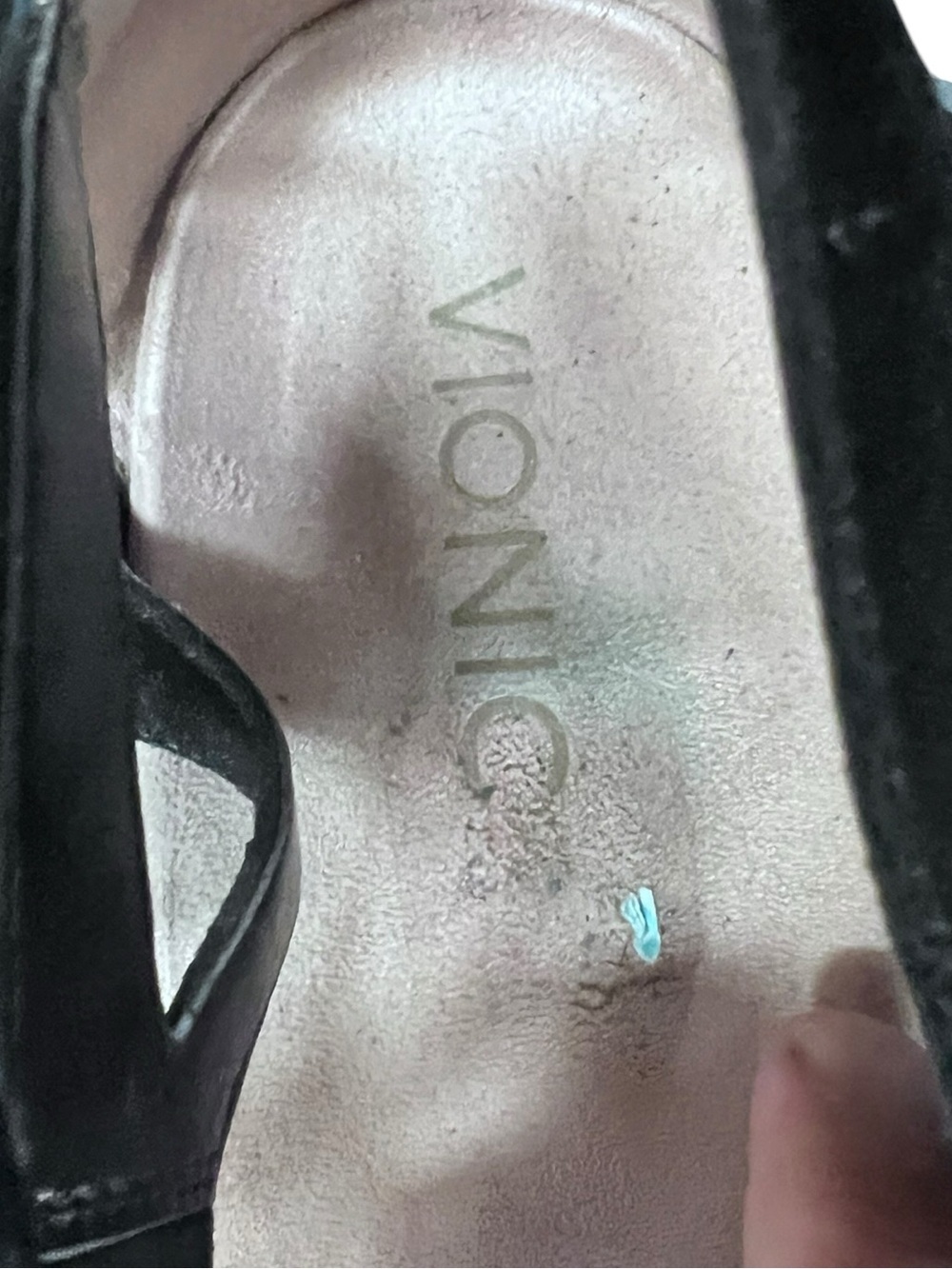 Vionic Calypso black suede espadrille strappy wedge sandal size 8.5 - Picture 7 of 9